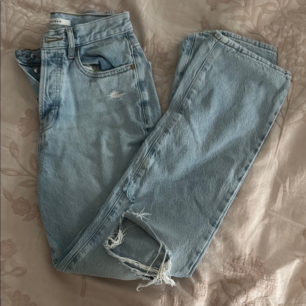 PacSun Light Blue Distressed Jeans